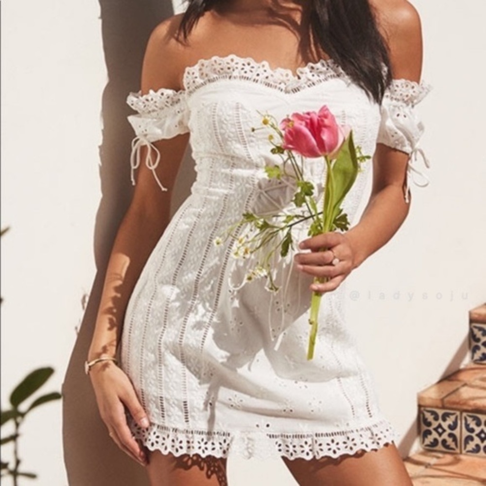 For Love & Lemons Anabelle Eyelet Dress